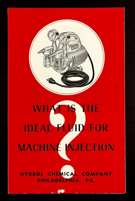 1930S EMBALMING MACHINE Fluid Injection Hydrol Chemical Co Phil PA VTG