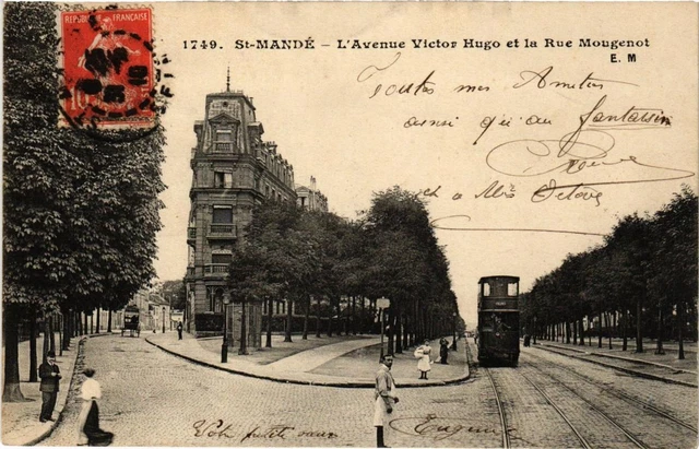CPA AK St-MANDÉ Avenue Victor-Hugo et la Rue Mougenot (672449)
