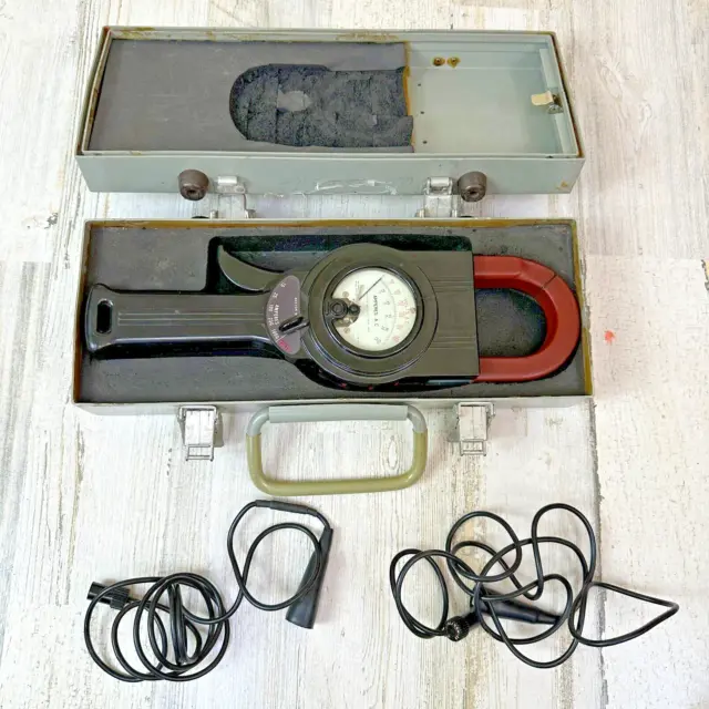 Vintage Weston Electric Instruments Amp Gauge Model 633 Type VA-1 in Tool Box