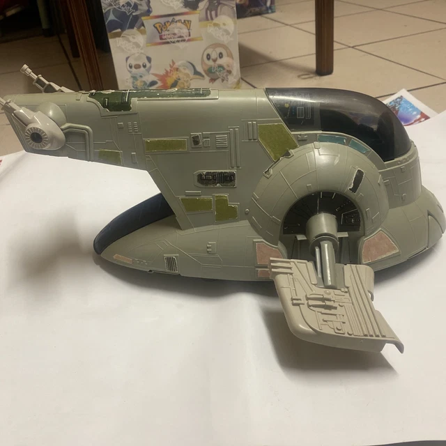 Vintage Star Wars Slave One Slave 1 Complete Han solo Carbonite  Kenner ESB Jedi