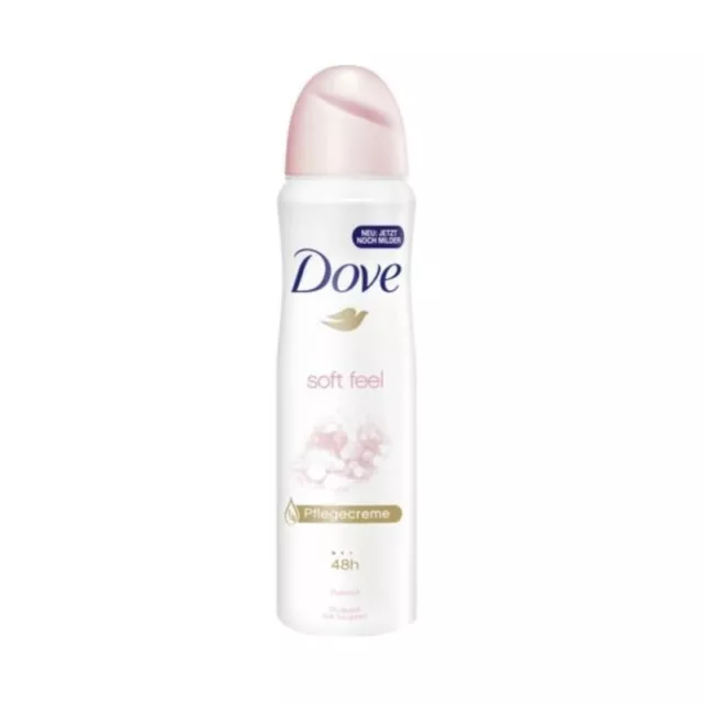 34,39€/L - 6er Pack Dove Deospray Women "Soft Feel" - Anti-Perspirant - 150ml