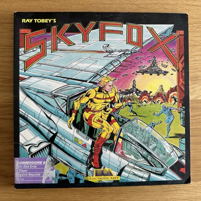 Commodore 64 C64 *** Skyfox * 5.25" Disk * Electronic Arts ** Complete & Tested!