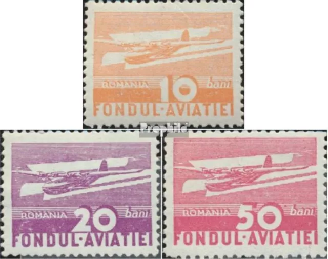 Briefmarken Rumänien 1936 Mi Z23-Z25  mit Falz Luftfahrt
