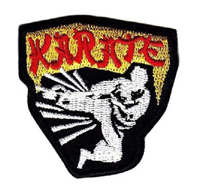 Patch Shotokan Karaté à Repasser – Tigre Et Kanji Japonais, 8.9 Cm, Pour Kimono