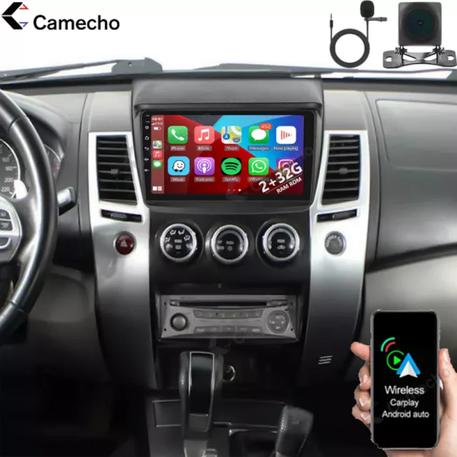 9" Car Radio Android 13 Carplay For Mitsubishi Pajero Sport 2 L200 Triton Camera