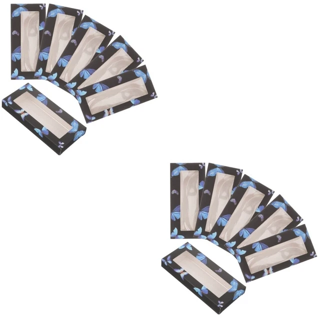 Scatola di carta per ciglia in finta fiele per ciglia Fucs Rectangular Fanh