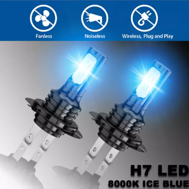 For Kawasaki Ninja ZX10R Z1000 Z750S Z800 Z900 H7 Motorcycle LED