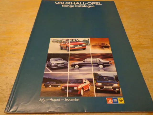 1983 Vauxhall-Opel Car Range Brochure & Price List