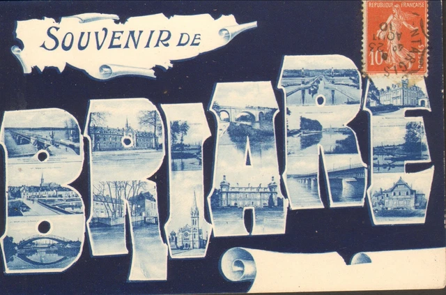 45 Briare Carte Postale Vues Diverses Concours Pompiers 1910
