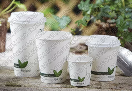 50/1000 Biodegradable Paper Cups Coffee Compostable Disposable Tea (4,8,12,16oz)