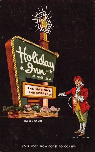 Portland OR Oregon Holiday Inn Motel Weidler Street Advertising Vtg Postcard A16