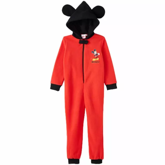 Mickey Mouse Onesie Jumpsuit Overall Schlafanzug Jungen Gr. 92 bis 116