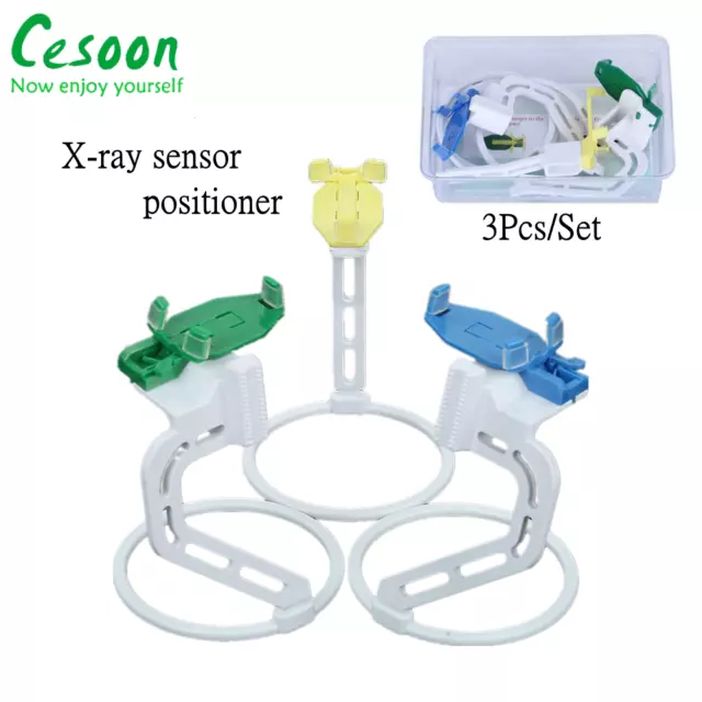 3Pcs Dental Digital X Ray Film Sensor Positioner Holder Locator Rings Plastic