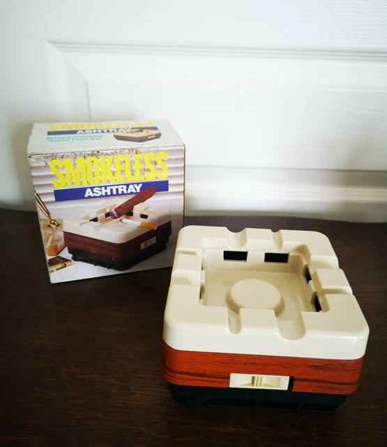 VINTAGE SMOKELESS ASHTRAY Cendrier Aspirateur De Fumée En Melamine Hong
