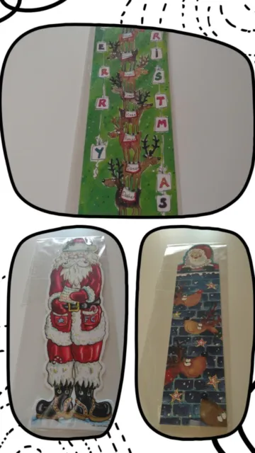 🎄CHRISTMAS BOOKMARKS x 3 ~ Perfect Addition to Book Gifts! Limited Edition! 🎄