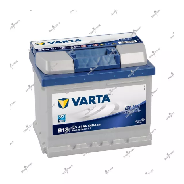 Batterie voiture Blue Dynamic Varta B18 12V 44ah 440A 544402044 207x175x175mm
