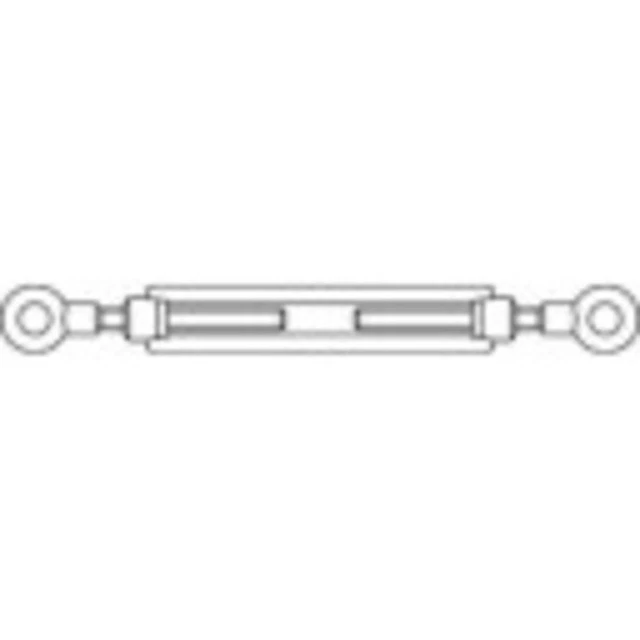 TOOLCRAFT 1066895 Tendeur à écrou M6 acier inoxydable A2 DIN 1480 1 pc(s)