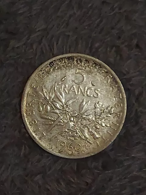 5 francs semeuse argent 1960