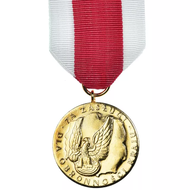 [#1152512] Pologne, Mérite pour la Défense Nationale, Classe Or, Médaille, Non c