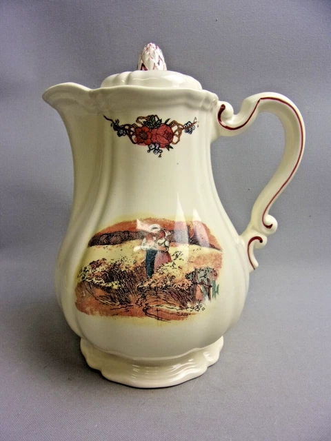 Grande théière ancienne Sarreguemines Obernai H. Loux 3