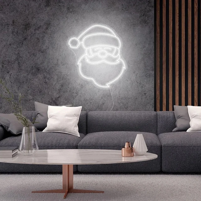 Neon Sign Santa Santa Claus for Gaming Room Home Decor As Your Own Sign