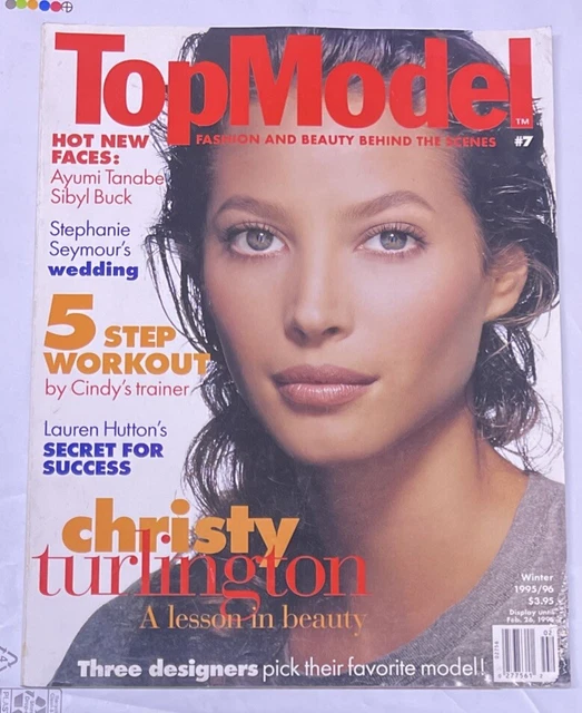 Stock Model Magazine TOP MODEL MAGAZINE #7 Christy Turlington Winter 1995/96 Vintage $40.00 ...