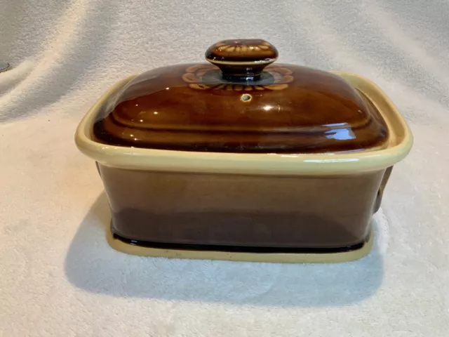 VTG Early 20th Century English TG Green Pottery Dish With Lid Made For Elizabeth