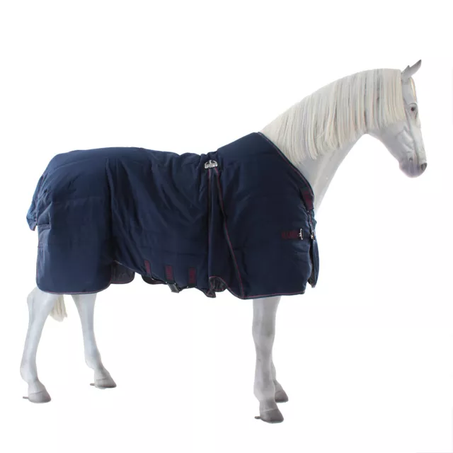 Horseware Rambo Optimo Stable Rug 200g - Marine/Bourgogne 2