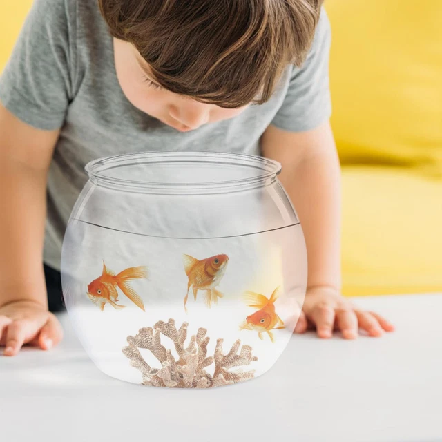 Fish Tank Bowl Small Clear Round Fish Bowl For Tabletop Mini Aquarium For Home 2