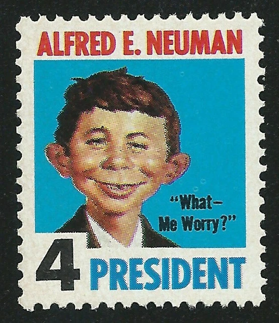 MAD MAGAZINE ALFRED E. Neuman v Pete Buttigieg Biden For 4 President