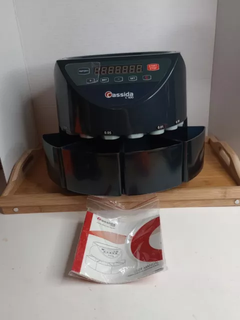 Cassida C100 Electronic Coin Counter/Sorter. Tested.