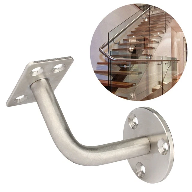 Elegante supporto a parete in acciaio inox supporto a parete argento guida manuale