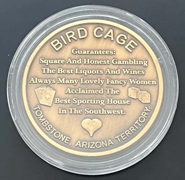 Bird Cage Theater Opera Saloon Tombstone Arizona Territory Good for $25 GF Token