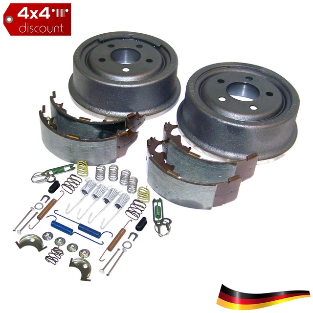 Kit de service de frein à tambour Arrière Jeep Comanche MJ 1990/1992