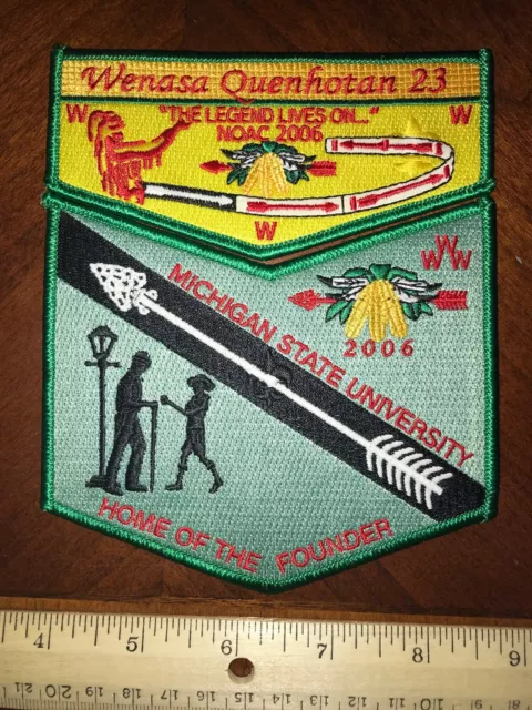 OA Lodge 23 Wenasa Quenhotan NOAC 2006 Patch Set WWW BSA IL Boy Scout