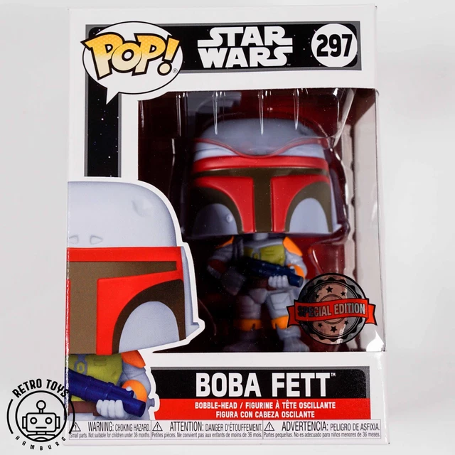 FUNKO POP! STAR Wars - Boba Fett Black Super Sized 25 cm. #297 Special Edition EUR 59,95 - FR