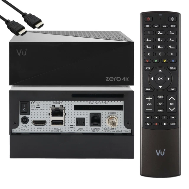 VU+ ZERO 4K Se Ultra HD HDR Assis Récepteur Pvr ,Smart Hbbtv ,Mediathek ...