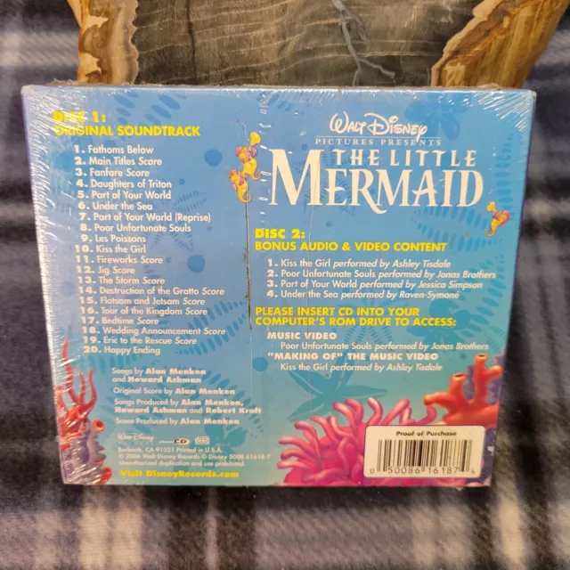 The Little Mermaid Soundtrack CD 2 Disc Special Edition Disney | New Sealed 2