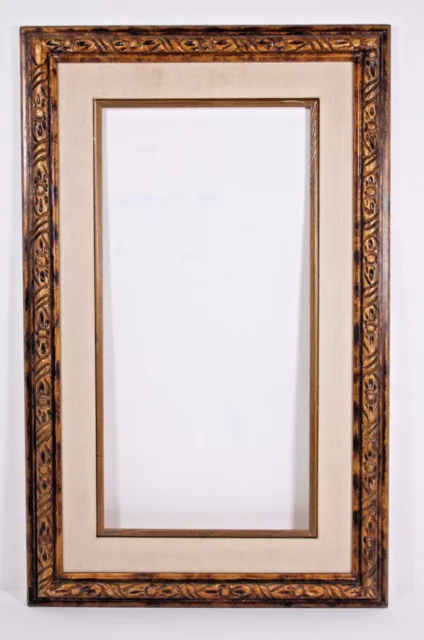 Carved Wood Gold Gilt 32x20 Frame for 28.75 x 16.75 or 24x12 Art Painting Print