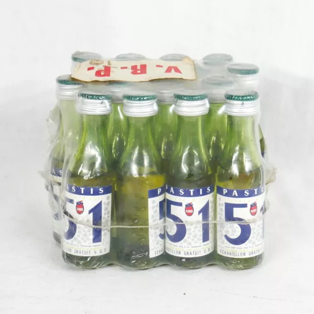 Lot de 16 Mignonnettes Pernod Pastis 51 V.R.P sous Blister Neuves d'ancien stock