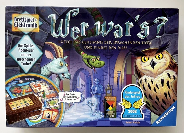 Wer wars? - Kinderspiel des Jahres 2008 von Ravensburger - Elektronik Brettspiel