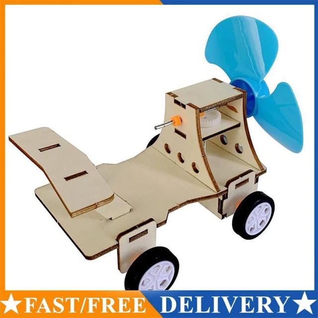 EDUCATIONAL SCIENCE EXPERIMENT Kit DIY Wooden Toys Assembly Car Model ...