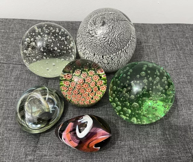 Glass Paperweight Collection, Beautiful And Rare Pieces, Great Condition