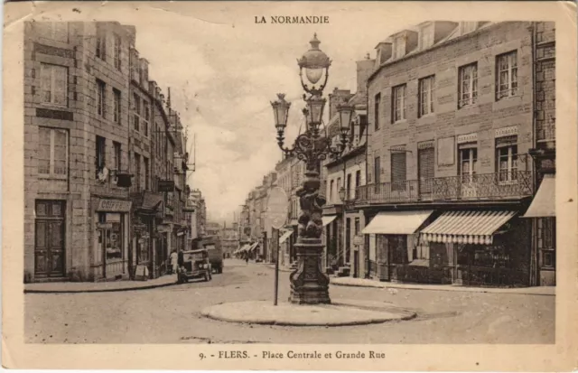 CPA Flers Place Centrale et Grande Rue FRANCE (1053921)