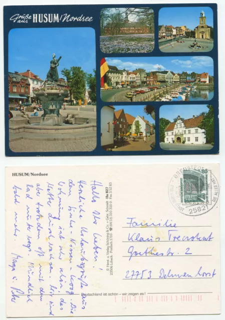12502 - Husum - Nordsee - Ansichtskarte, Sonderstempel Bredstedt 23.5.1996