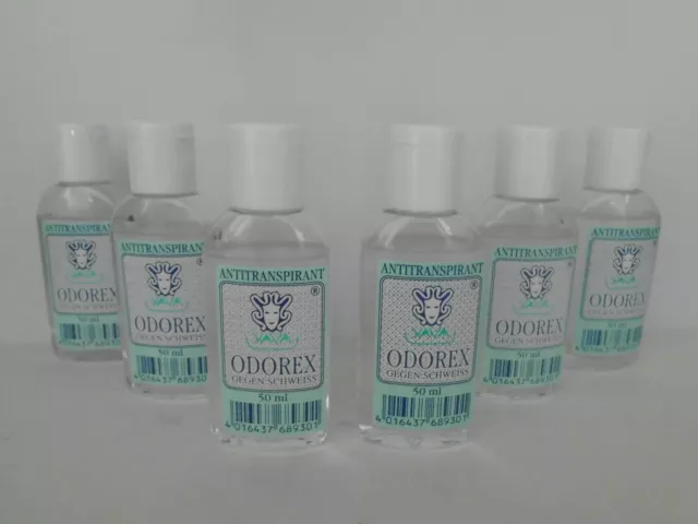 ODOREX Flasche Antitranspirant 6 x 50 ml = 300 ml, Sparset