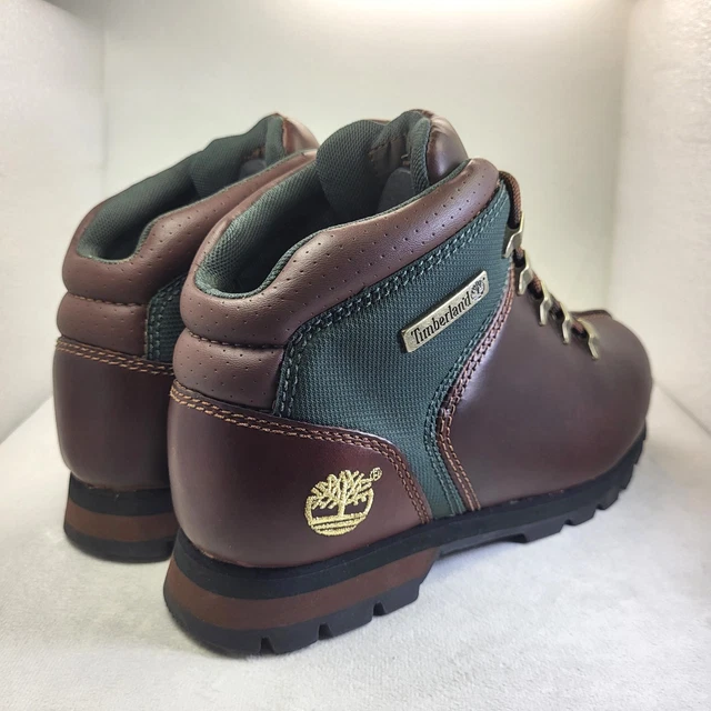 TIMBERLAND ROCK HIKER Mens Hiking Boots Leather Brown Green UK6.5 (X198 ...