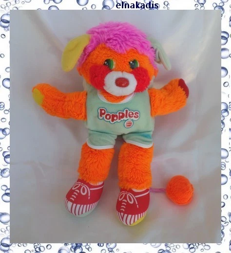 Peluche Mattel Sports Popples - Vintage 1987 - Neuve En Boîte