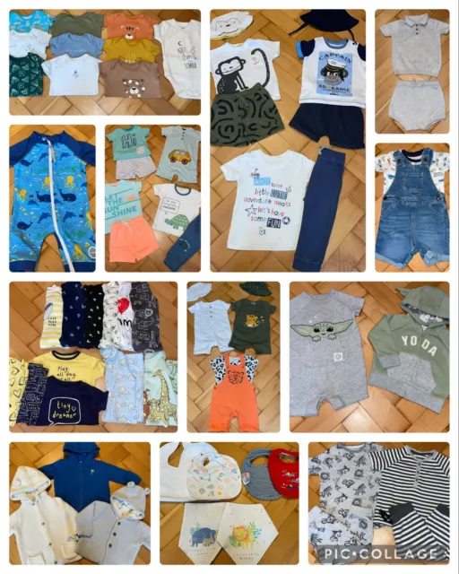 💙6-9 Months Boys Bundle Clothes Baby Boy Outfits Sets Summer Sleepsuits 💙