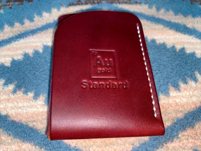 Gold Standard Leather Company San Diego CA men's leather wallet brand new Gold Standard Leather Company San Diego CA men's leather wallet brand new